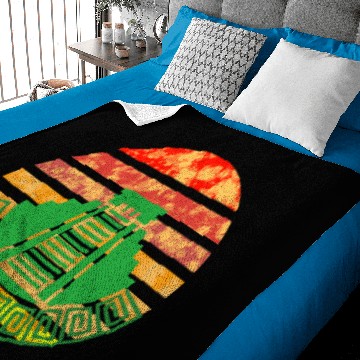 Discover Maya temple sunset Baby Blankets