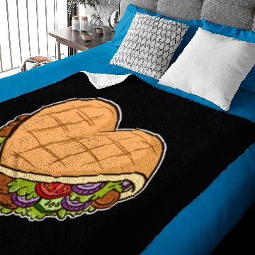 Discover I Love Kebap Sandwich Baby Blankets