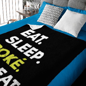Discover Eat Sleep Poke Repeat Funny Baby Blankets