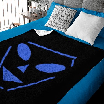 Discover ALIEN FACE LUCA EDITION ROYAL BLUE Baby Blankets