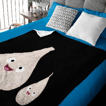 Discover Cute garlic cartoon vegetable illustration Baby Blankets