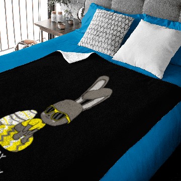 Discover Easter Bunny Happy Easter Easter Egg Baby Blankets