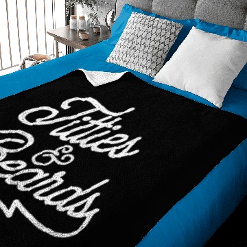 Discover Titties and Beards Baby Blankets