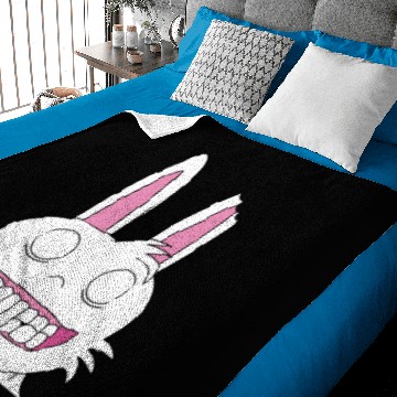 Discover Creepy bunny Baby Blankets