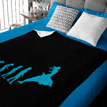 Discover Dolphin Lovers Cute Whale Funny Evolution Gift Baby Blankets