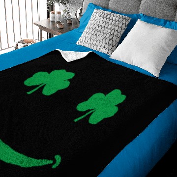 Discover Lucky, st patricks day Baby Blankets