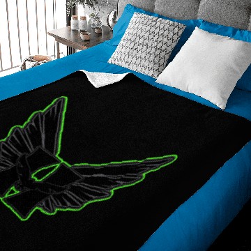 Discover Alien Hawk Logo Baby Blankets