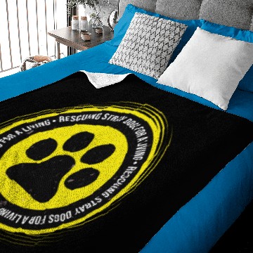 Discover Rescuing Stray Dogs Baby Blankets