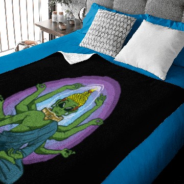 Discover Alien Alien Buddha Baby Blankets