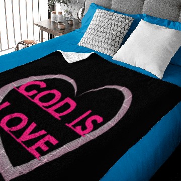 Discover God Is Love Baby Blankets