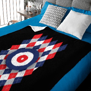 Discover Argyle curling pattern Baby Blankets