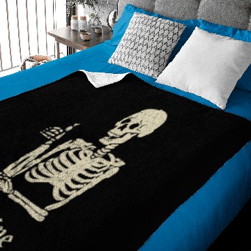 Discover I'm Fine Skeleton Baby Blankets