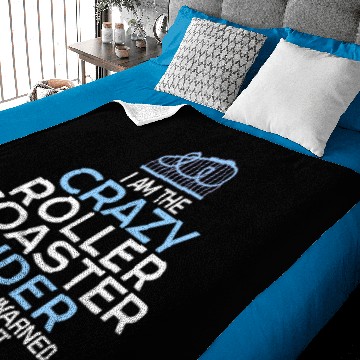 Discover crazy roller coaster rider Baby Blankets