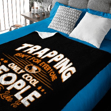 Discover Trapper Beaver Hunter Trapping Baby Blankets