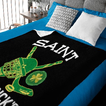 Discover St Hatricks Ice Hockey, St patricks day Baby Blankets