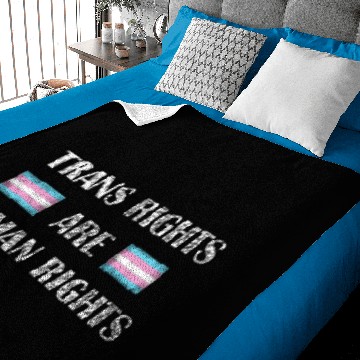 Discover Trans Rights Are Human Rights Grunge LGBT Baby Blankets