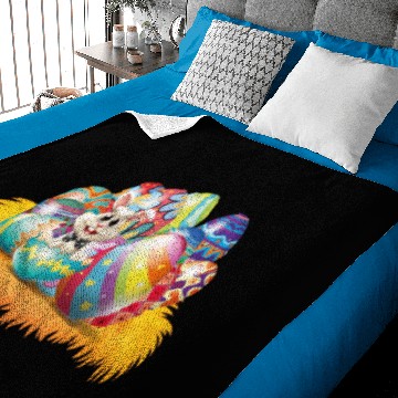 Discover Children's Easter Baby Blankets With Cute Easter Bunnies