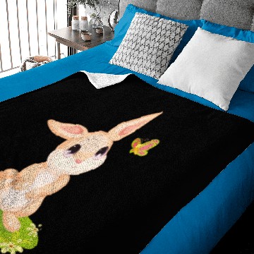 Discover Children's Easter Baby Blankets With Cute Easter Bunnies