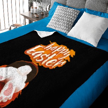 Discover Children's Easter Baby Blankets With Cute Easter Bunnies