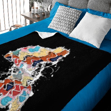 Discover Color Bear Cubs Abstract Illustration Baby Blankets