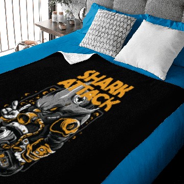 Discover shark attack Baby Blankets