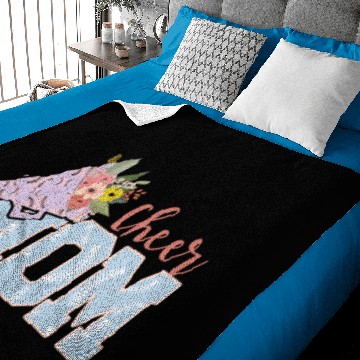 Discover Softball Cheer Mom Baby Blankets