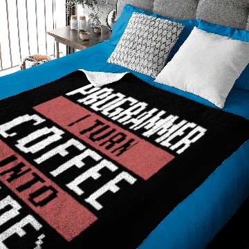 Discover Programmer I Turn Coffee Into Code Software Nerd Baby Blankets