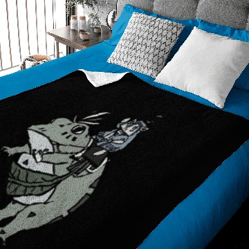 Discover Frog warrior cat Baby Blankets