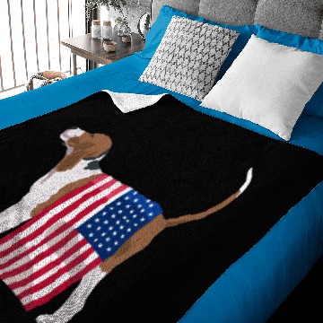 Discover Partriotic Treeing Walker Coonhound Baby Blankets For