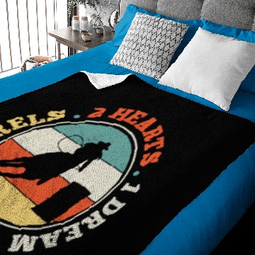 Discover Barrel Racing Horse Riding Western Vintage Baby Blankets