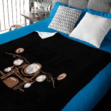 Discover Motorcycle Biker Chopper Father's Day Gift Baby Blankets