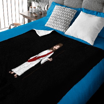 Discover Jesus BRB Be Right Back Funny Baby Blankets