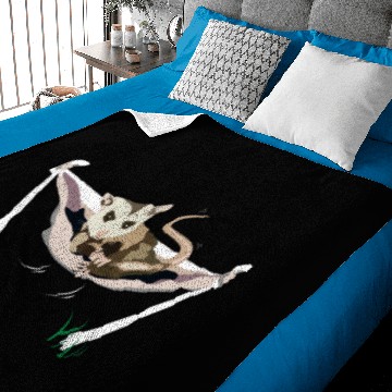 Discover Funny opossum Baby Blankets