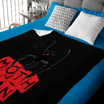 Discover Mothman red Letter Block Baby Blankets