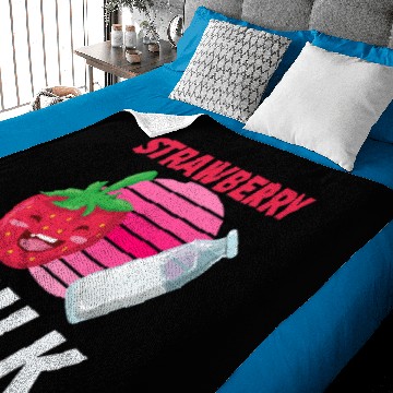 Discover Strawberry Milk Baby Blankets