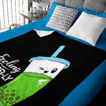 Discover Boba Tea Feeling Bobbly Baby Blankets