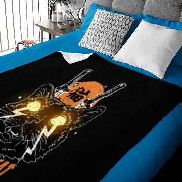 Discover Samurai Cat Baby Blankets