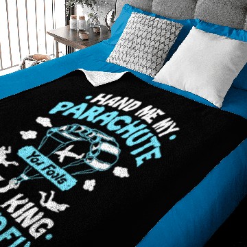 Discover Parachutist Parachuting Skydiver Skydiving Gift Baby Blankets