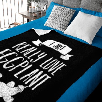 Discover Eggplant Gift Funny Indian Parmesan Baby Blankets