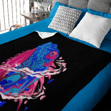 Discover Blue Komodo Dragon Baby Blankets