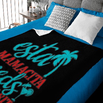Discover Esta Mamacita needs a margarita Baby Blankets