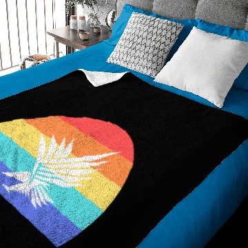 Discover Falcon bird eagle hawk flight wing nature fly Baby Blankets