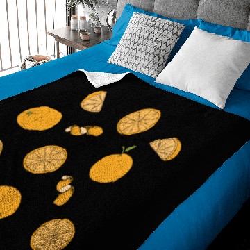 Discover delicious appetizing, juicy orange pattern. Baby Blankets