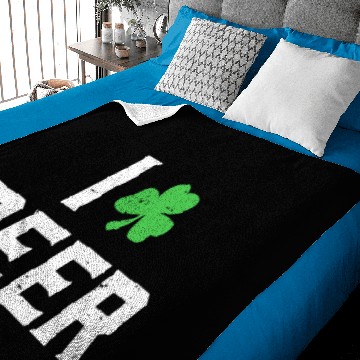 Discover I Love Beer - St Patricks Day Baby Blankets