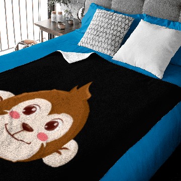 Discover Monkey face Baby Blankets