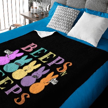 Discover Beeps 'n Peeps Funny Easter Gift Baby Blankets