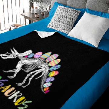 Discover eggasaurus stegosaurus egg dinosaur happy easter Baby Blankets