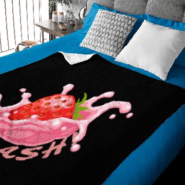 Discover Strawberry milk Baby Blankets