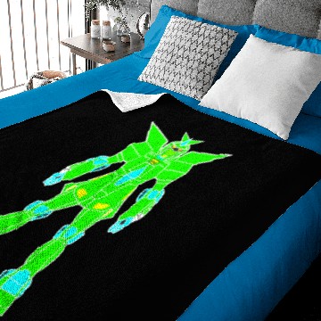 Discover cyber robot Baby Blankets