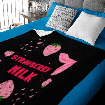Discover Strawberry Milk Baby Blankets